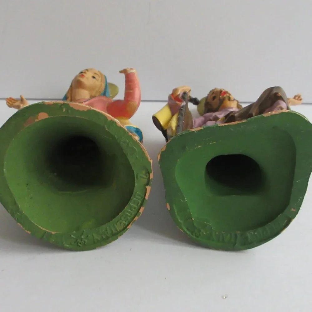 Nativity Christmas Figures Depose Italy Vintage Joseph Mary Baby Jesus Family - Picture 3 of 15